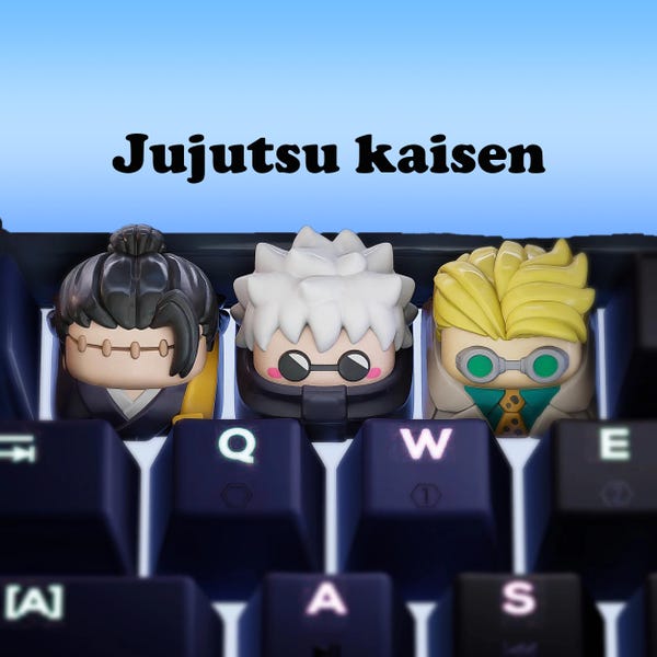 Anime Tastenkappen, Handwerker Tastenkappen, Benutzerdefinierte Handgemachte Handwerker Tastenkappen für Mechanische Tastatur, Cherry MX, Geschenk für Ihn