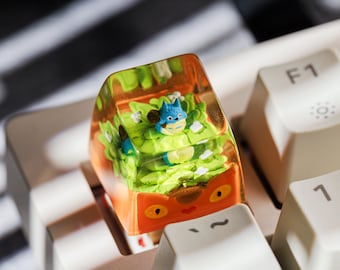 Chibi Cat  Keycap, Anime Artisan Keycap, Studio Faceless Keycap, Resin Keycap, Cute Keycap Gifts for her