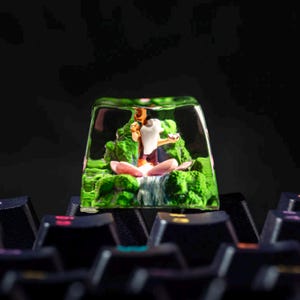 Jhin Keycap - Handmade ESC Key for Mechanical Keyboards, League of Legends Custom Esc Key , Artisan Gaming Keycap for Mechanical Keyboards