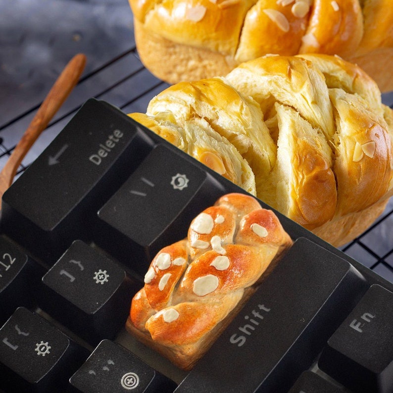 Fast Food Artisan Keycap, Cute Artisan Keycap, Toast Food Bread 1.5U ...