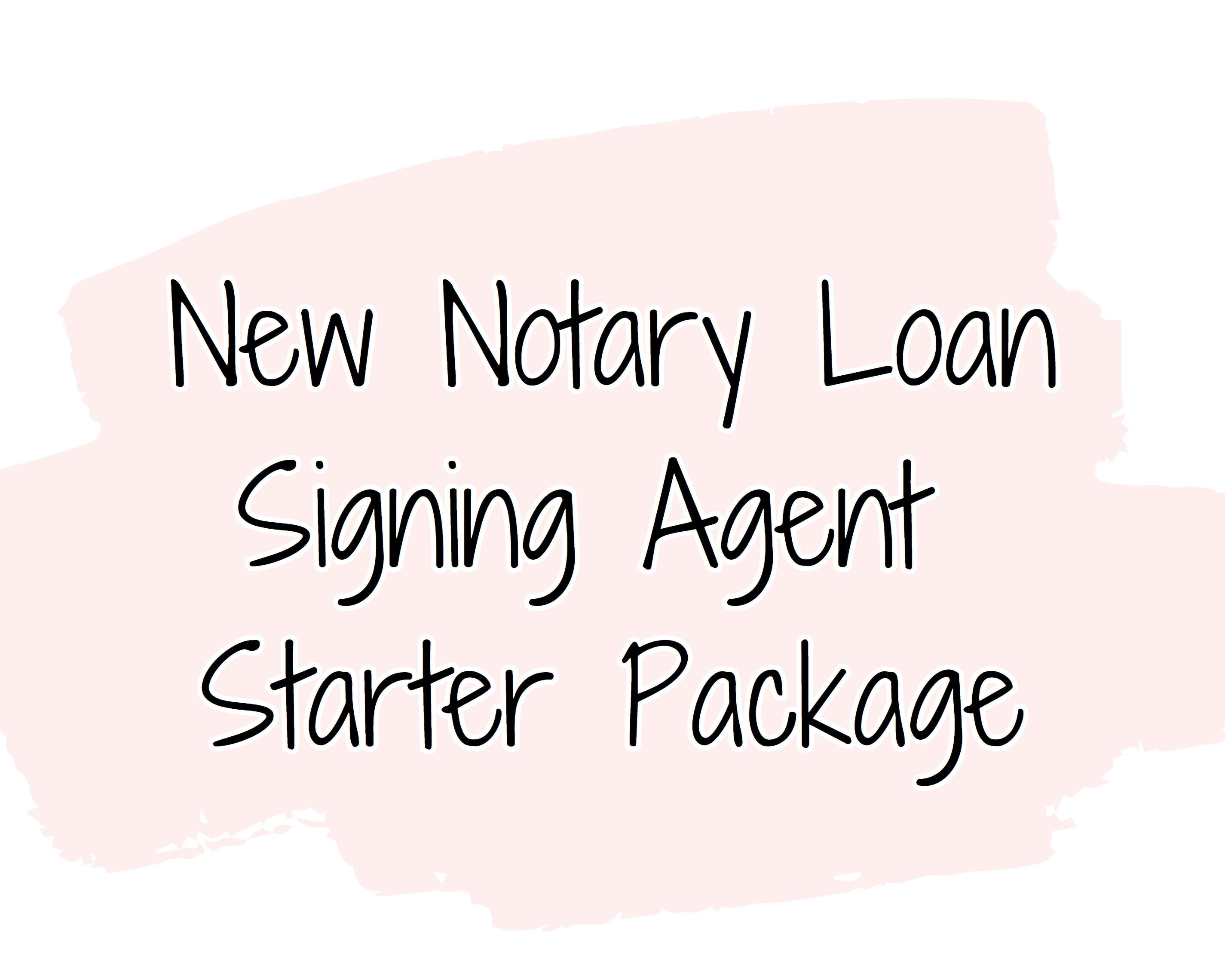 New Notary Loan Signing Agent Starter Kit Bundle Includes Job Etsy