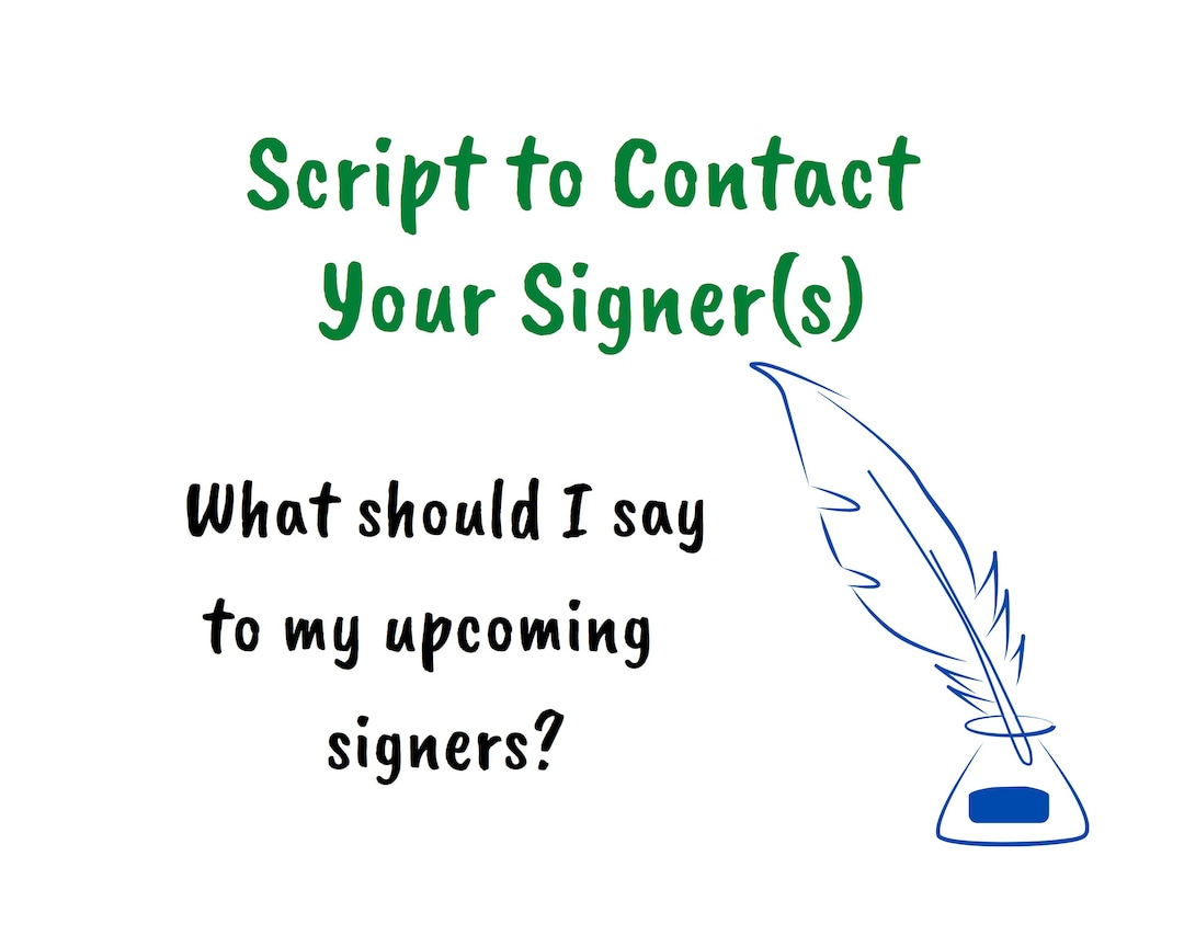 Notary Loan Signing Agent Script: Contact Signers Guide (PDF Download ...