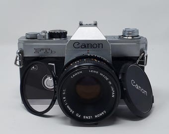 Canon FTb 35mm Film Camera + Canon FD 50mm f/1.8 Lens | Japan Import