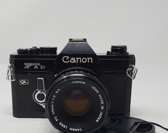 Canon FTb 35mm Film Camera + Canon FD 50mm f/1.8 Lens | Japan Import