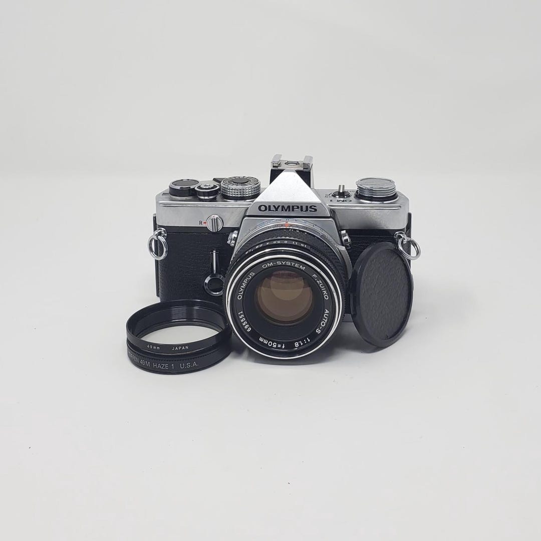 Vintage Olympus OM-1 SLR Film Camera | Zuiko 50mm F/1.8 Lens