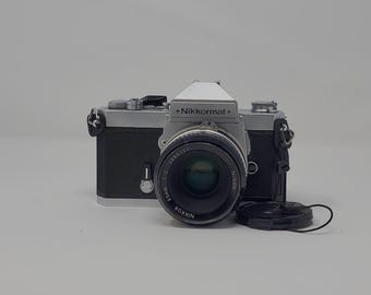 Vintage Nikon Nikkorman FT3: 35mm SLR Film Camera with 50mm f/2 Lens