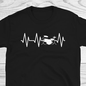 Drums Heartbeat, Drummer Shirt, Drummer Gift, Drum Sticks Shirt, Gift For Drummer, Drum Band Shirt, Rock Music Shirt, Drum Gift, Drums Shirt