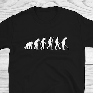 Golfshirt, Golfer Gift, Evolutie van een Golfer, Golf shirt, Golfen Gift, Golfer Shirt, Liefde Golfen, Papa Shirt, Grappige Golf Lover Shirt