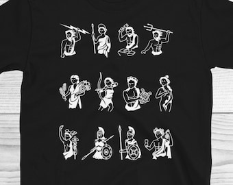 Greek Mythology Gods Shirt, Greek Mythology, Greek Pantheon Shirt, Greek Gods Shirt, Twelve Olympians, Olympian Gods, Greek Mythology Lover
