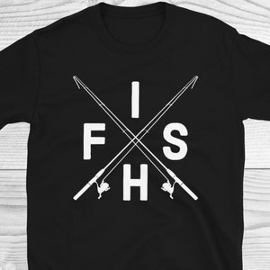 Fish Shirt, Fish X Shirt, Fishing Shirt, Fisherman Gifts, Fishing Lover Shirt, Fishing Lover Gifts, Fisherman Shirt, Fishing Rod Graphic Tee