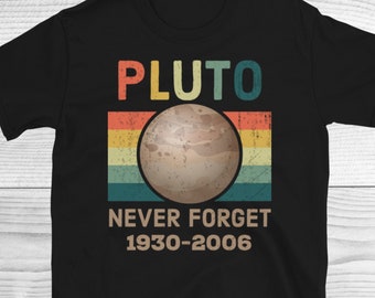 Never Forget Pluto Vintage, Funny Science Lover Gift Shirt, Planet Shirt, Science Shirt, Pluto Is A Planet, Astronomy Shirt, Planet Pluto
