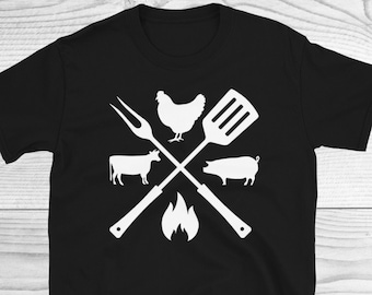 Funny Barbecue Shirt, Barbecue Shirt, BBQ Shirt, Pork Chicken Beef Shirt, Barbecue Lover Shirt, BBQ Lover Shirt, Grilling Shirt, Grill Lover
