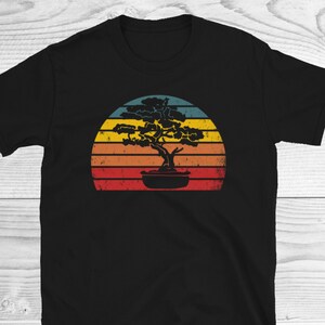 Bonsai Tree Shirt | Retro Sunset Bonsai | Retro Bonsai Shirt | Vintage Bonsai Shirt | Gift for Him,Gift for Her | Bonsai Whisperer | Unisex
