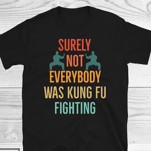 Surely Not Everybody Was Kung Fu Fighting Shirt, Kung Fu Shirt, Karate Shirt, Judo Shirt, Funny Fighting Shirt, Gift For Martial Artists