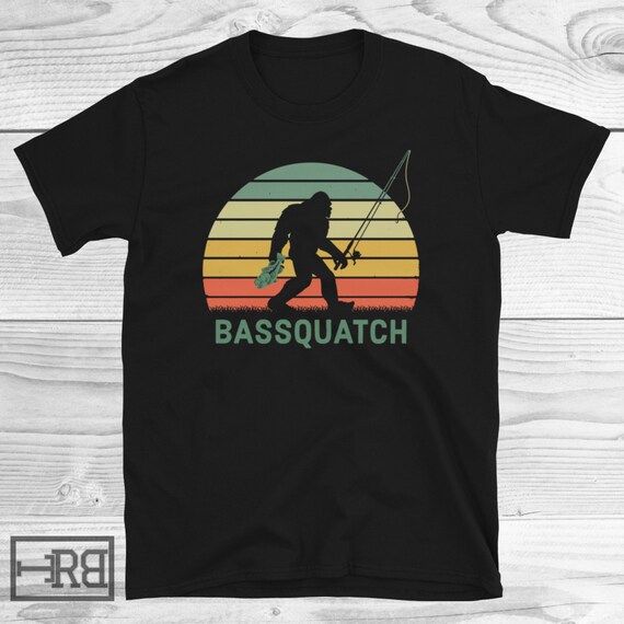 Bassquatch Shirt, Fishing Shirt, Bass Fish Shirt, Fish Lover Shirt, Fishing Lover Shirt, Fisherman Gifts, Fishing Lover, Outdoor Fishing Tee