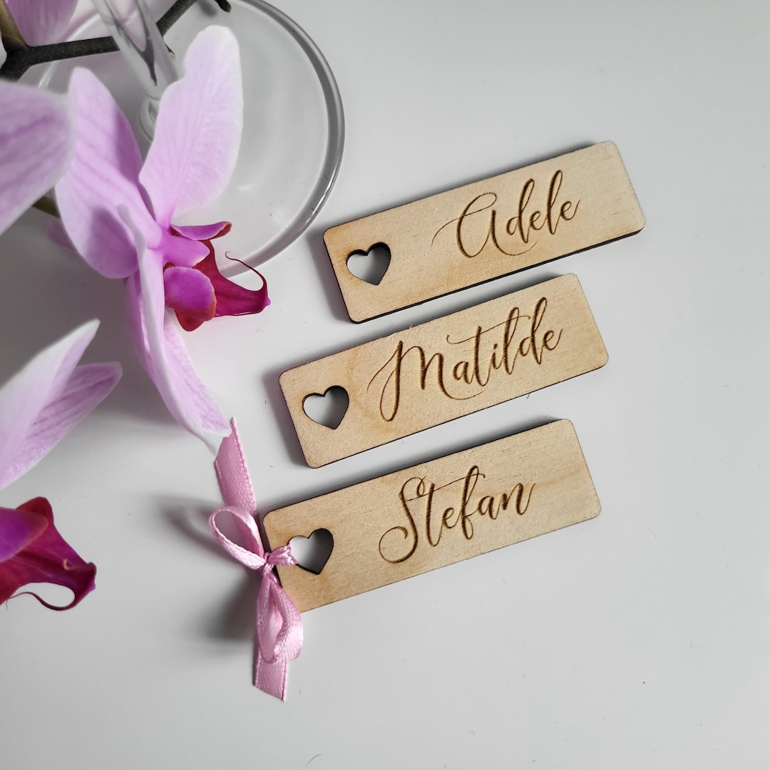 Personalized Place Cards, Wedding Place Cards, Table Place Tag, Wedding ...