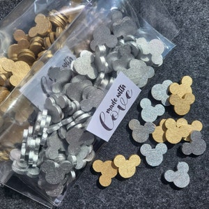 Confetti, Inspired by Disney, Mickey confetti, Table decoration, Wedding favor, Disney party, Modern Wedding, Eco
