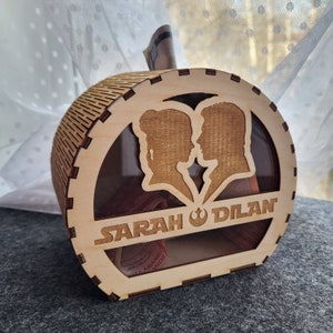Tirelire de mariage, tirelire cochon, cadeau pour un couple marié, cadeau en argent pour mariage, tirelire personnalisée Star wars, boîte de fans Star wars, éco