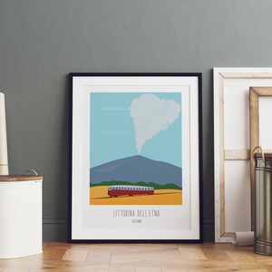 Plakat Littorina dell'Etna Siciliamo w 100% wyprodukowany na Sycylii