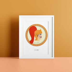 Poster Pupo Siciliano Paladino Orlando Siciliamo 100% Gemaakt in Sicilië