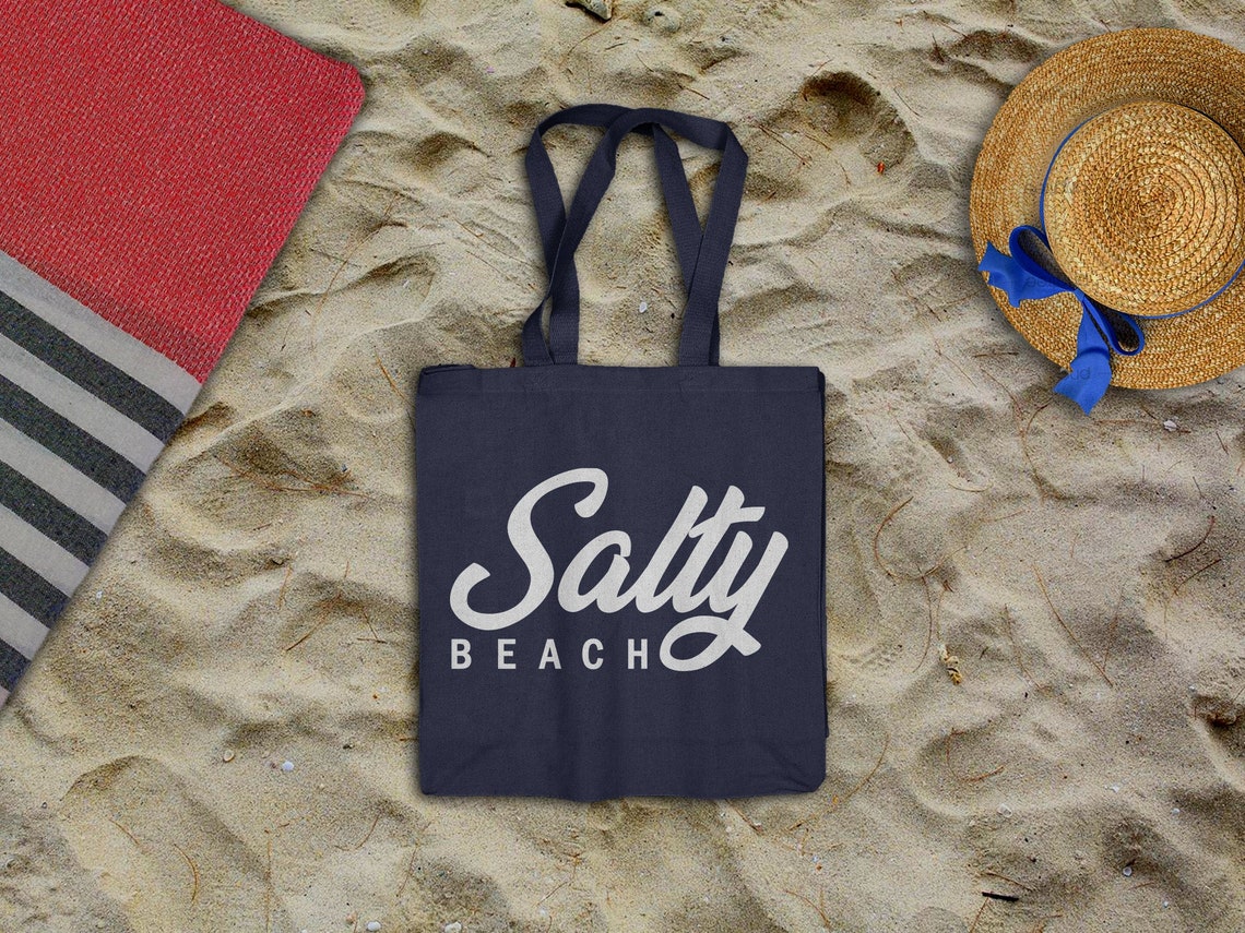 Salty Beach Tote Bag for Women Ladies Beach Bag Funny Tote Bag Etsy