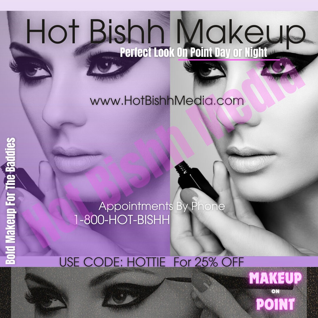 Editable Templates Makeup Biz Salon - Etsy