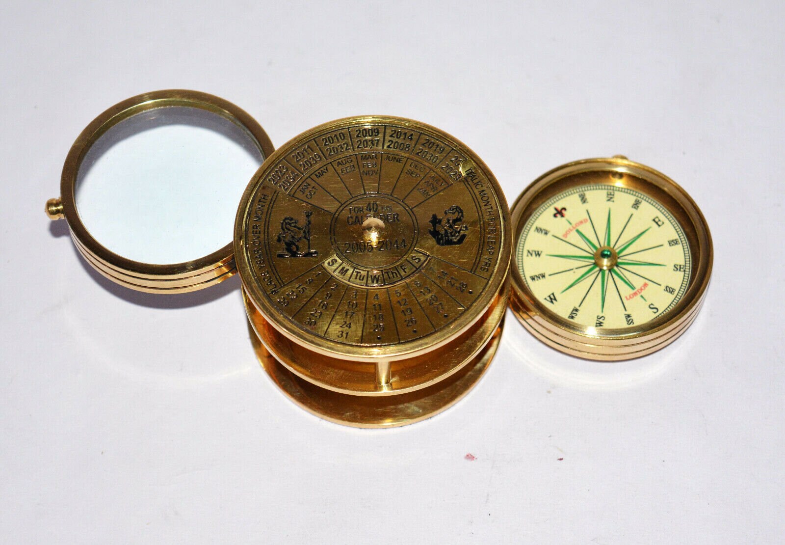 100 Working Antique vintage full brass 100 year calendar Etsy