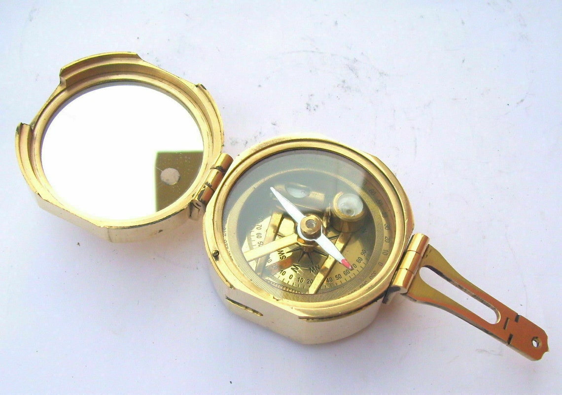 100 Working Antique Compass Brass Brunton Compass Vintage Etsy