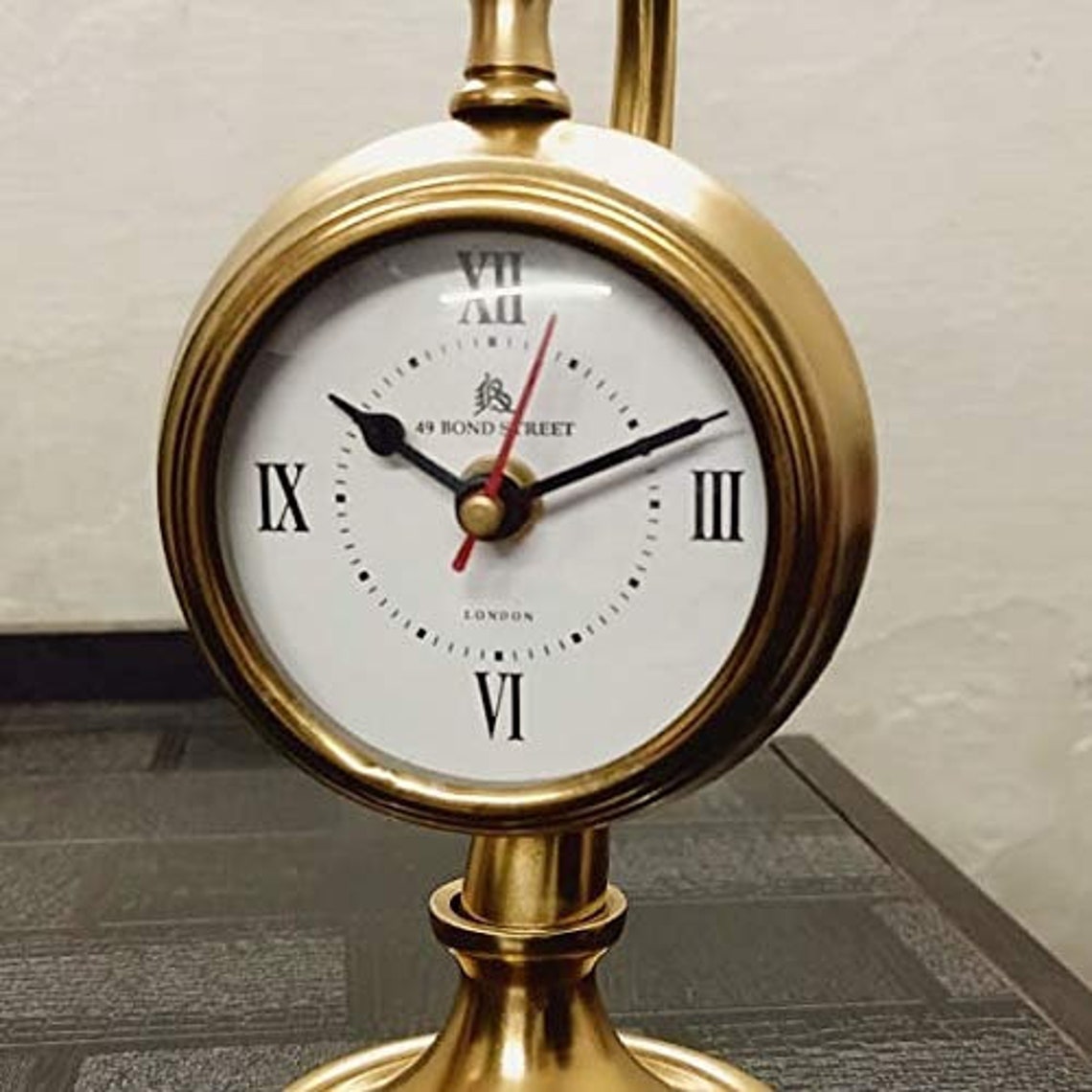 Brass Antique Desk Hanging Clock Beautiful Home & Office Decor Etsy