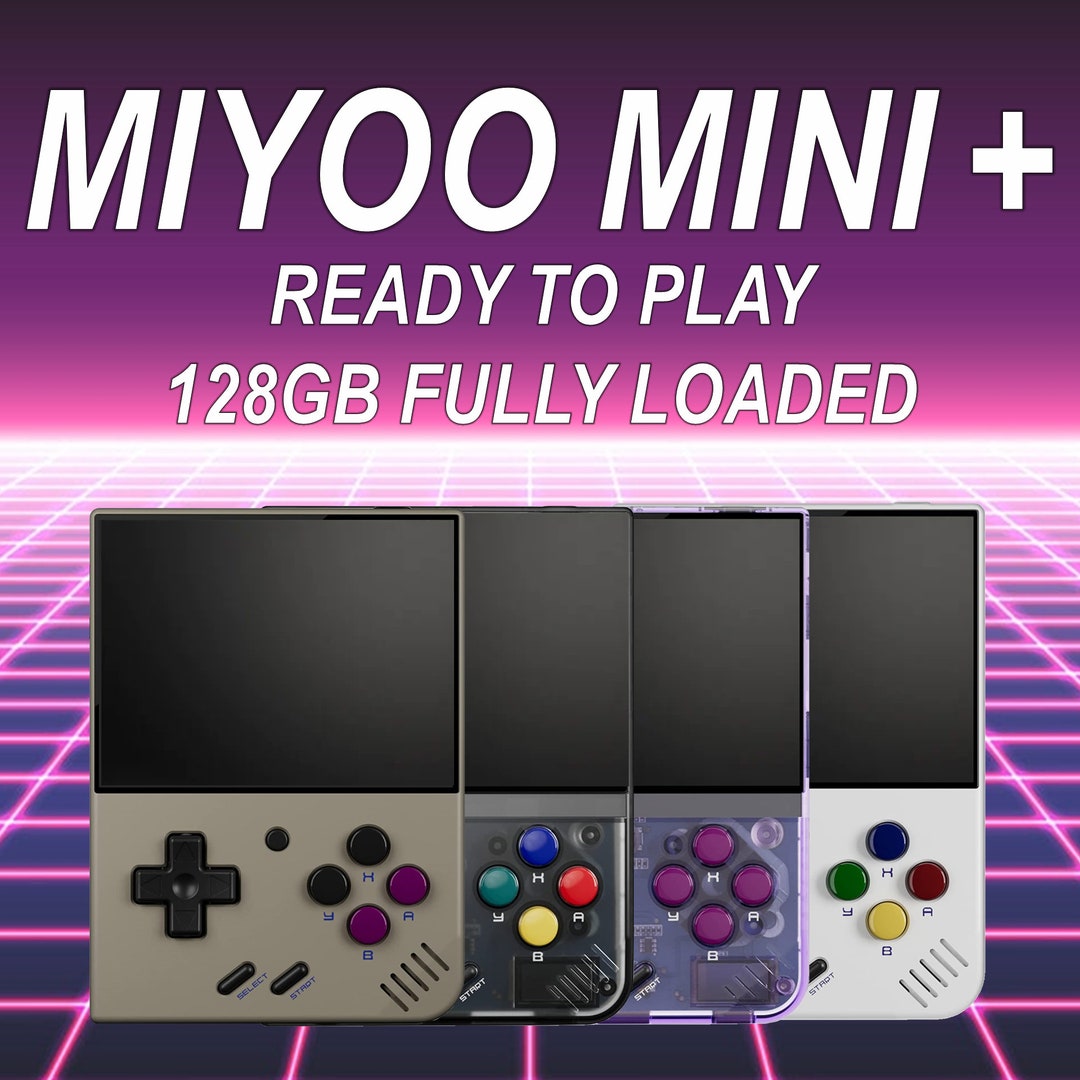 Miyoo Mini Plus Handheld Gaming Console With Custom 128GB Ready to Play
