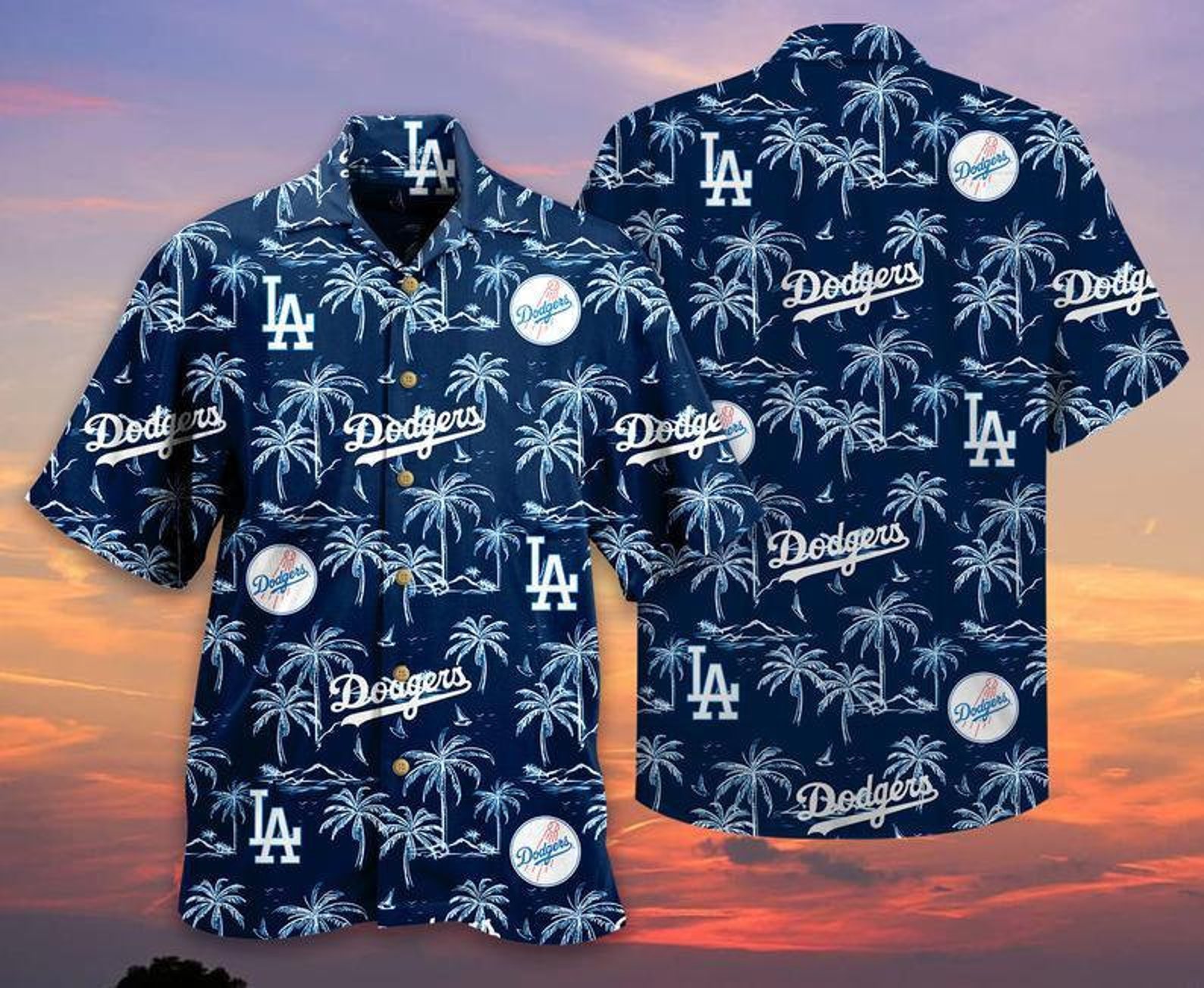 Kids Hawaiian Dodger Shirt Hawaiian Dodger Shirt Multi