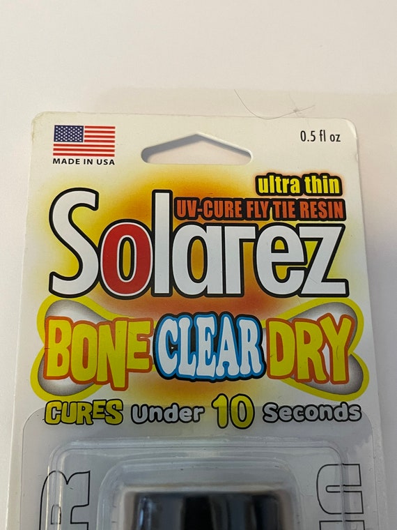 Solarez UV Resin. Bone Dry Clear. Ultra Thin. Fly Tying. 