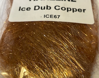 Copper Hareline Ice Dubbing Fly Tying Materials. Body Wing Tail.