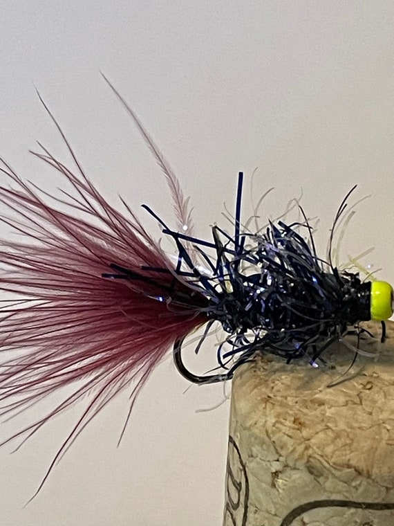 UV Balanced Vampire Leeches. Fly Fishing Fishing Flies. Set of 3