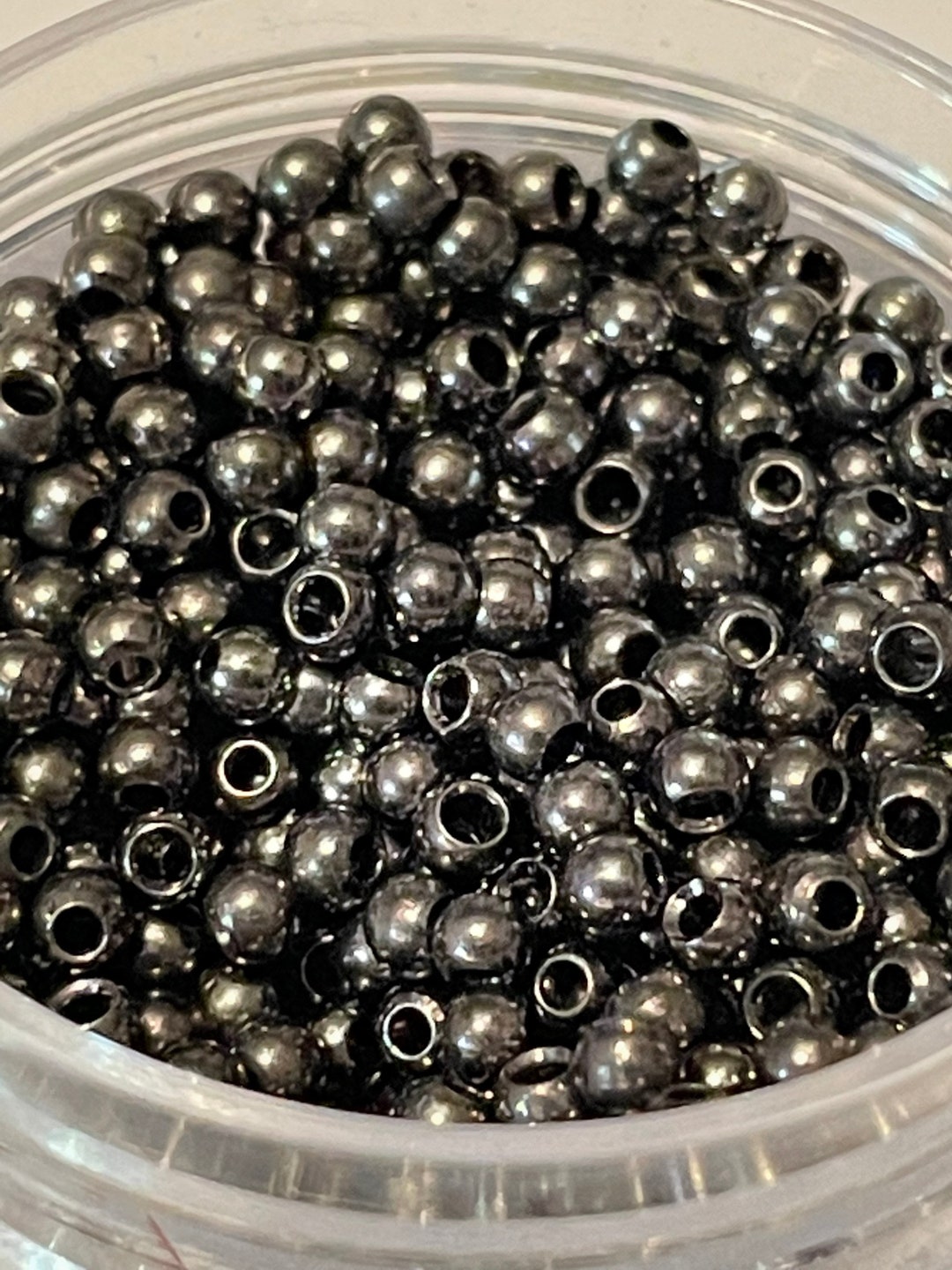 Black Nickel Brass Fly Tying Beads. Size 3/32nds. Pack of 50. Etsy