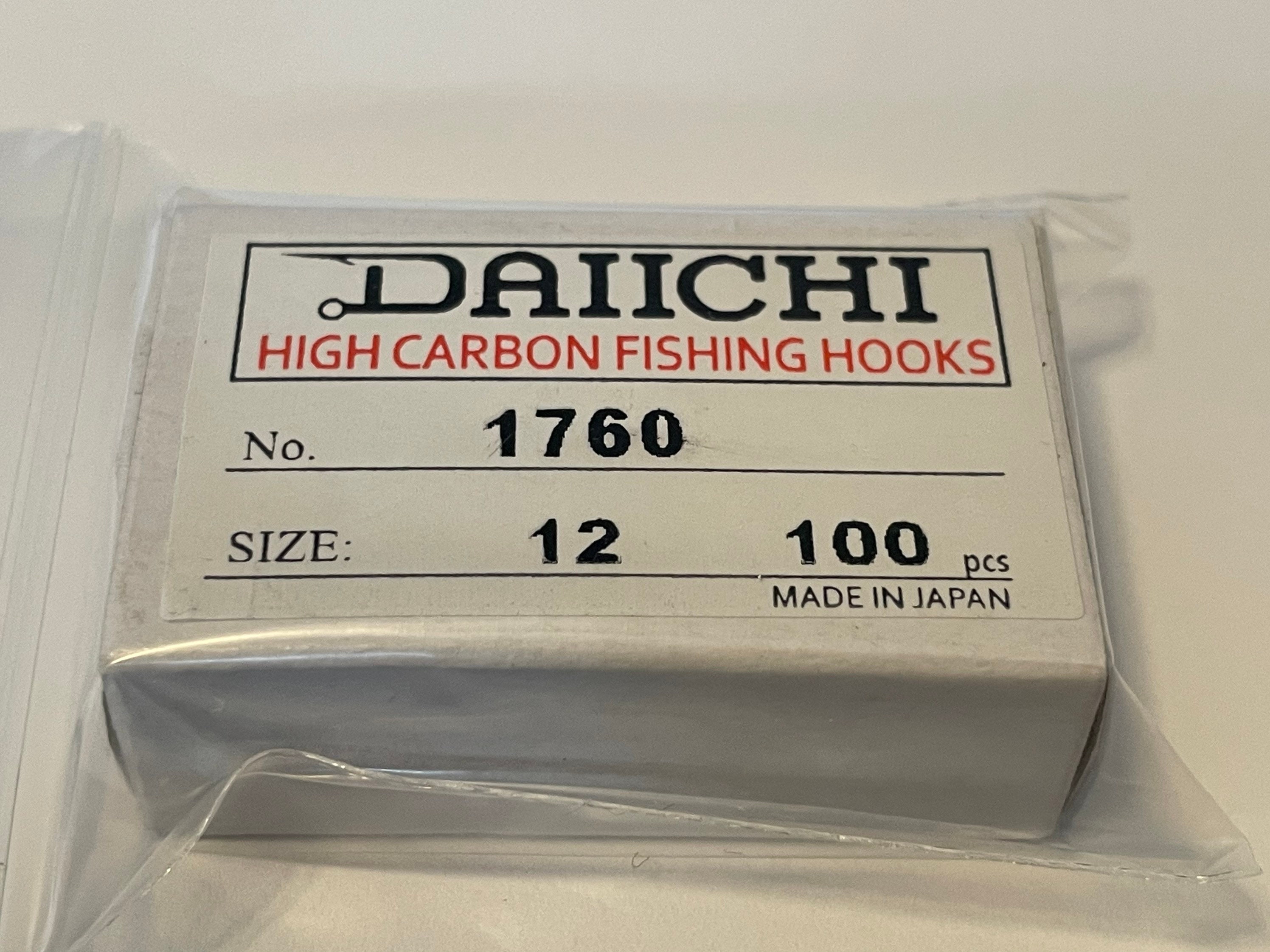 Daiichi 1760 Flytying Hooks Size 12 Box of 100. Fishing. Fly Tying Trout.  Chironomids 