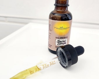 Facial Serum with castor oil - made with organic cold pressed oils & essential oils