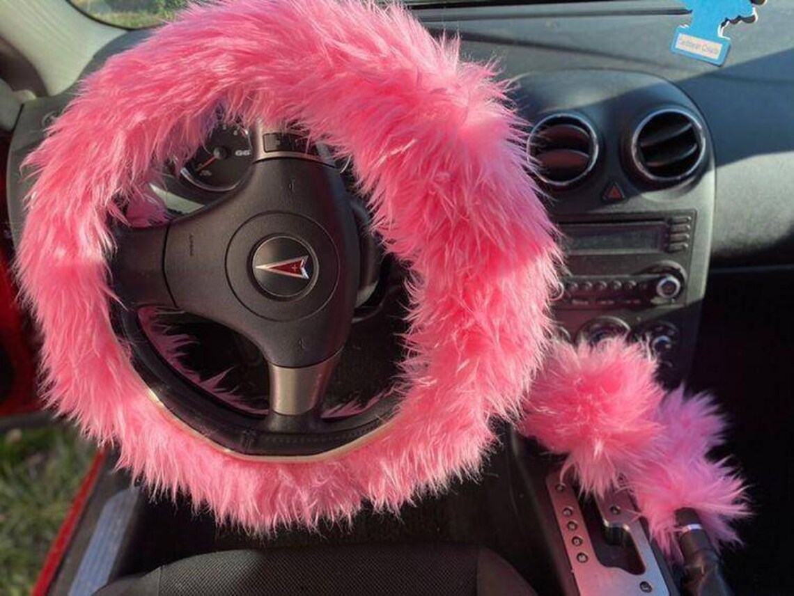 Furry 3 in 1 set steering wheel gear shift emergency break Etsy