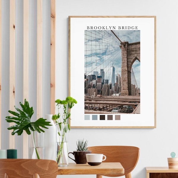 Brooklyn Bridge - New York - Digital Download Art Print