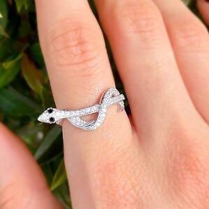 Snake Ring. 925 Silver Serpent Ring. Animal Ring. Snake Zodiac.  Gold Snake Ring. Snake Jewelry. Gothic Ring For Women.~ Wraparound Snake.