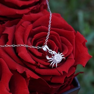 Maryland Crab Necklace. Crab Pendant. Cancer Zodiac Necklace. Tiny Crab ~ Sea Life Jewelry. Gold Crab Necklace. Delicate Summer Jewelry.