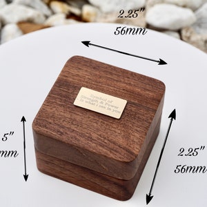 Personalized Vintage Custom Engraved Velvet Wooden Ring Box. Groom Gift Box. Wedding & Engagement. Cufflinks Unisex Box With Engraving.