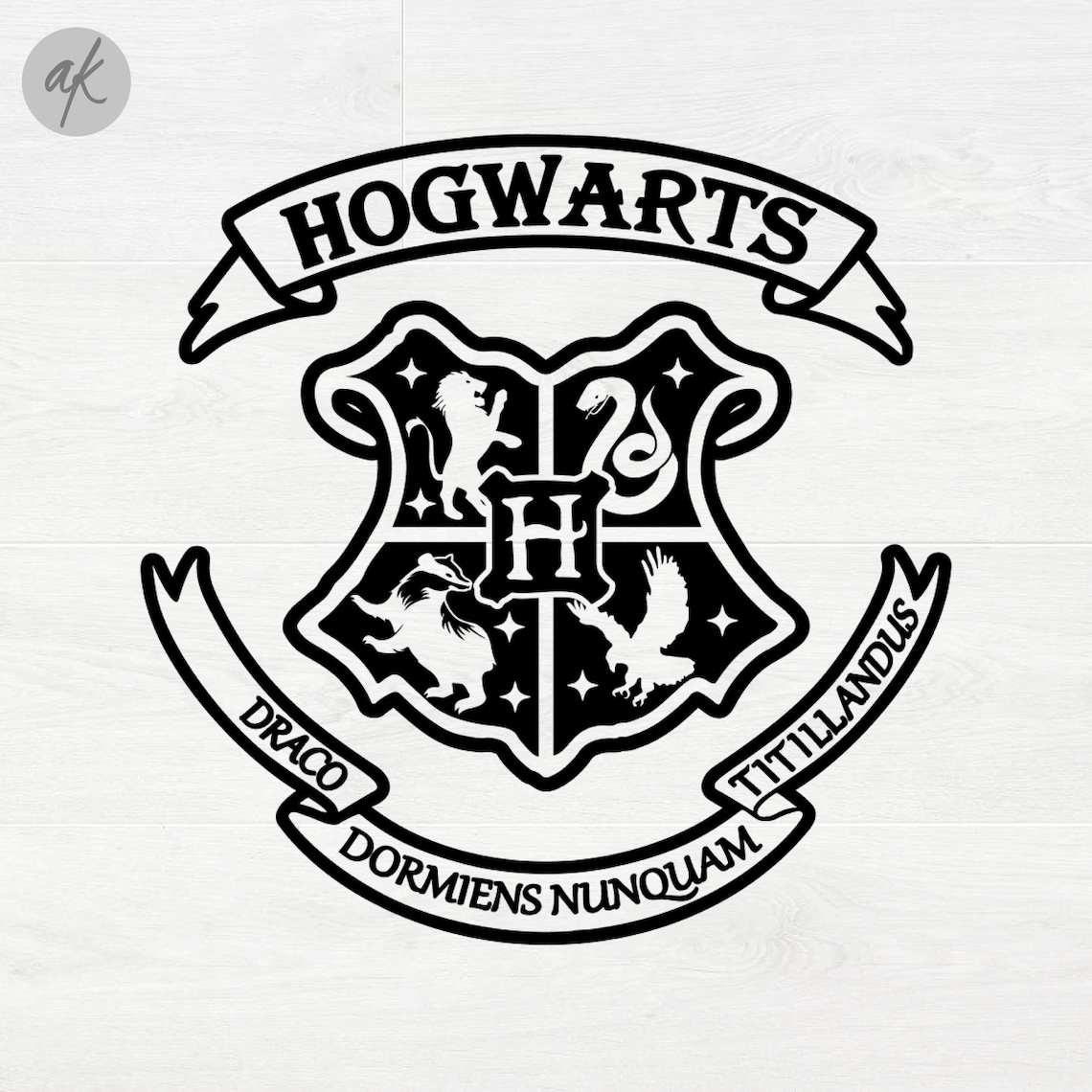 Hogwarts Svg Harry Potter Svg Hogwarts Crest Svg file for | Etsy