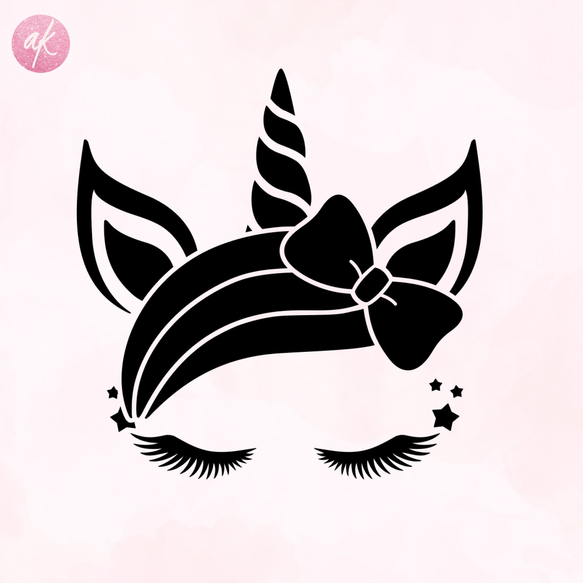 Einhorn Kopf Svg Einhorn Gesicht Svg Einhorn Svg-Datei für | Etsy