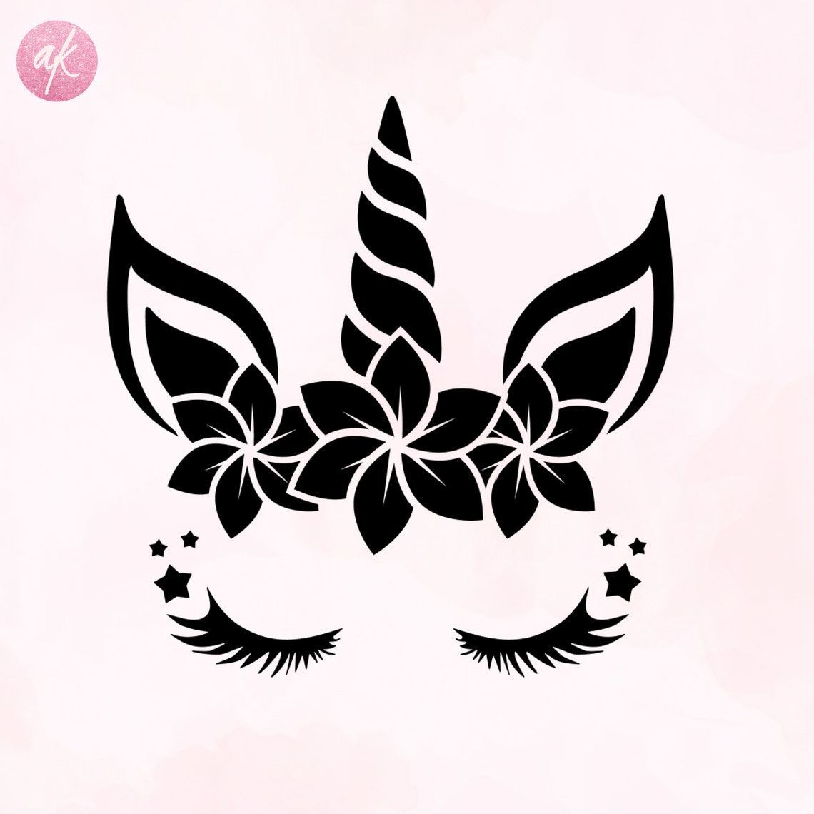 Einhorn Gesicht Svg Einhorn Kopf Svg Einhorn Berthday Svg | Etsy
