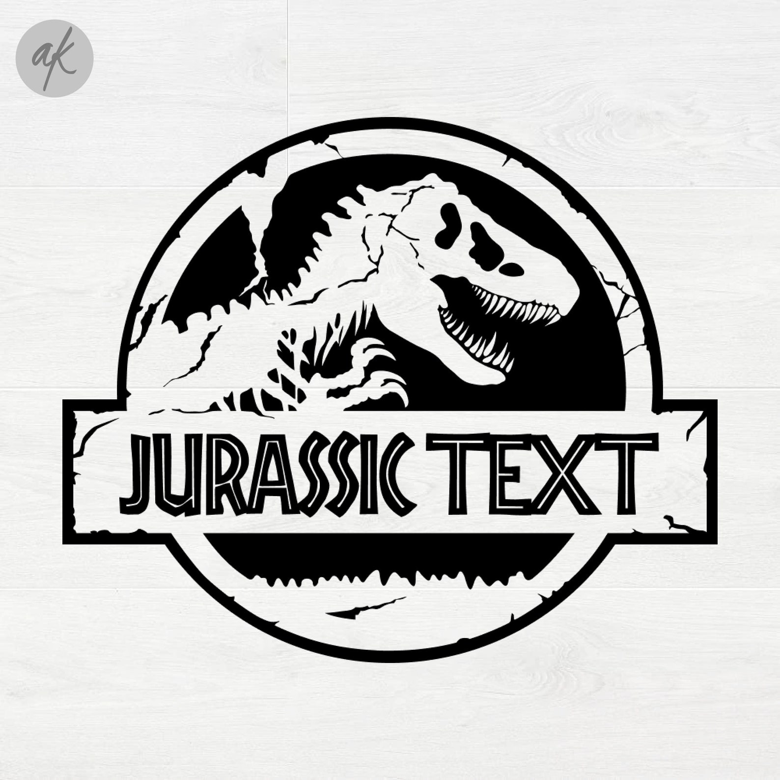 Blank Jurassic Park SVG