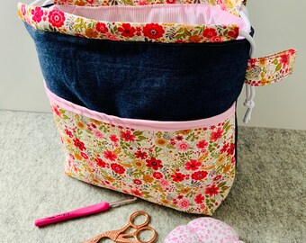 Knitting, crochet, craft project bag