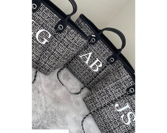 Personalised Shoulder Tote Bag | Womans Handbag | Beach Bag | Gift For her | Bridesmaid Gift | Birthday Gift