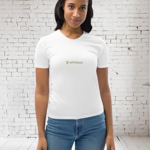 Women&#39;s Premium Stretch Jersey Tee – Ultra-Smooth & Fade-Resistant X White Out