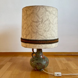 Fat Lava Lampe H 57 cm Tischlampe Vintage Keramiksockel MCM Lampe